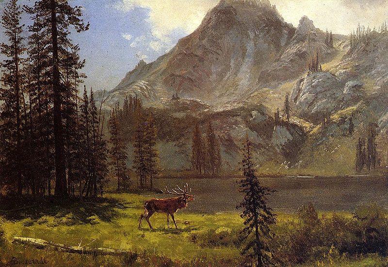 Albert Bierstadt Albert Bierstadt Call Of The Wild